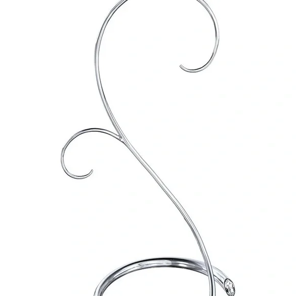 Swarovski Silver Scroll Design Ornament - Picture 2 of 3